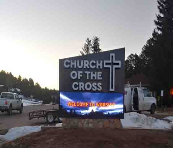 Yake Church led sign project in USA