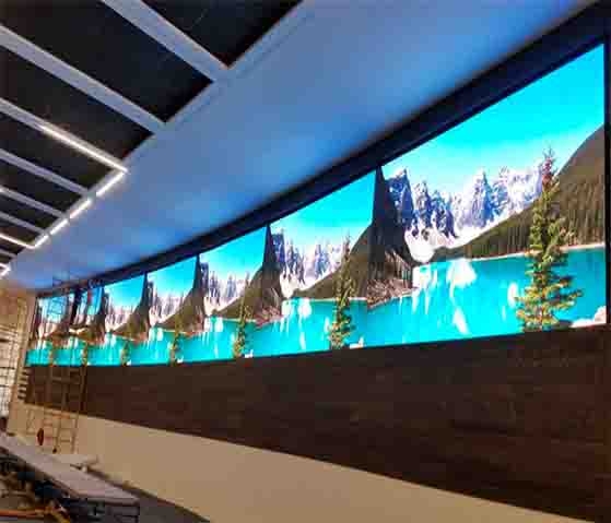 Indoor led video wall for convention center